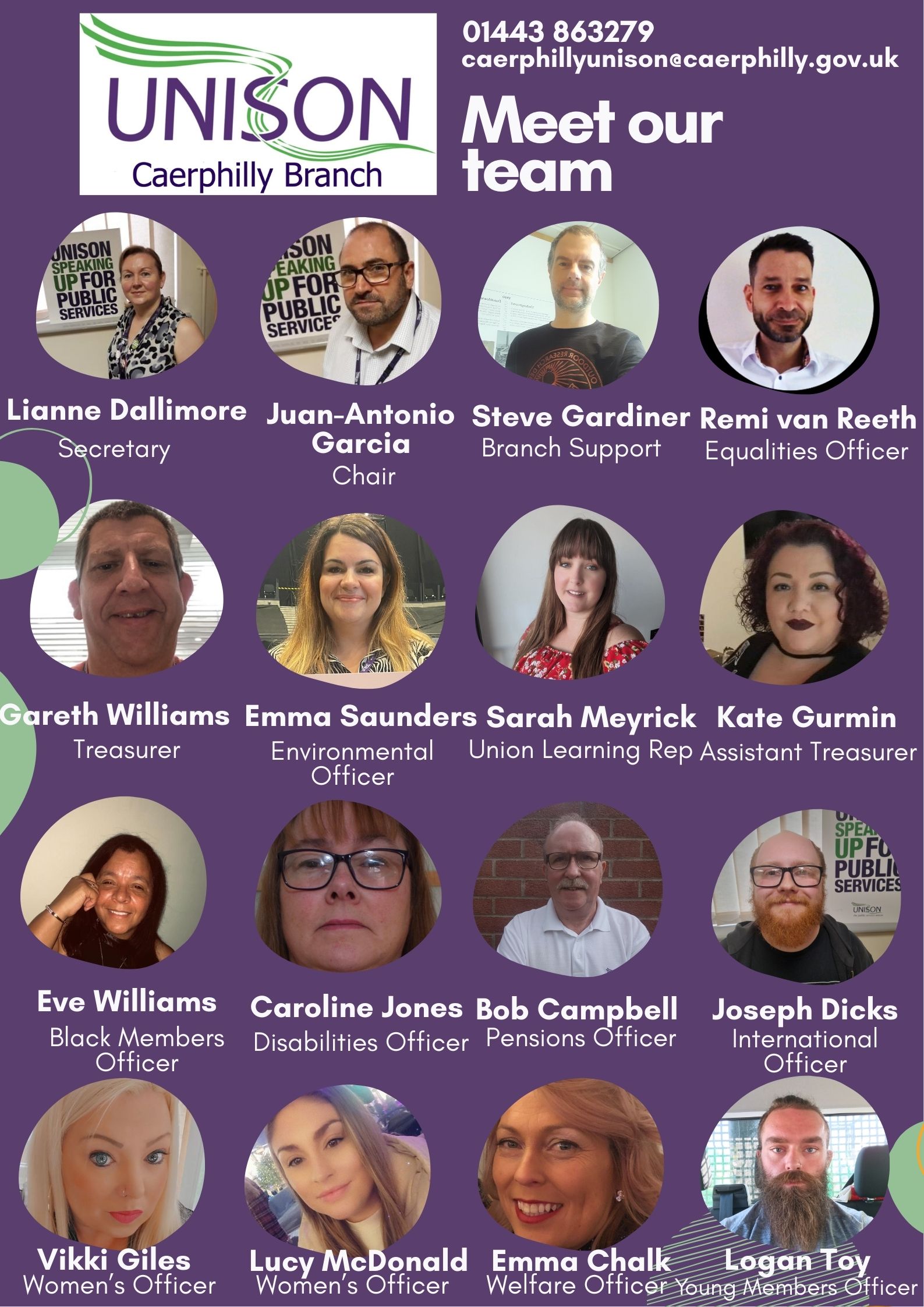Caerphilly UNISON Meet The Team